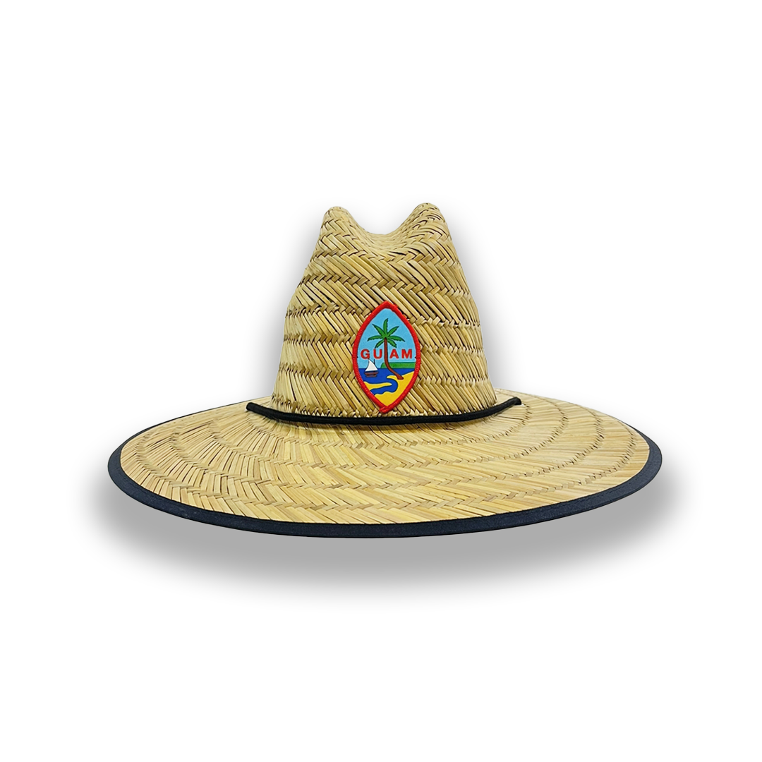 "GUAM SEAL" ADULT STRAW HAT