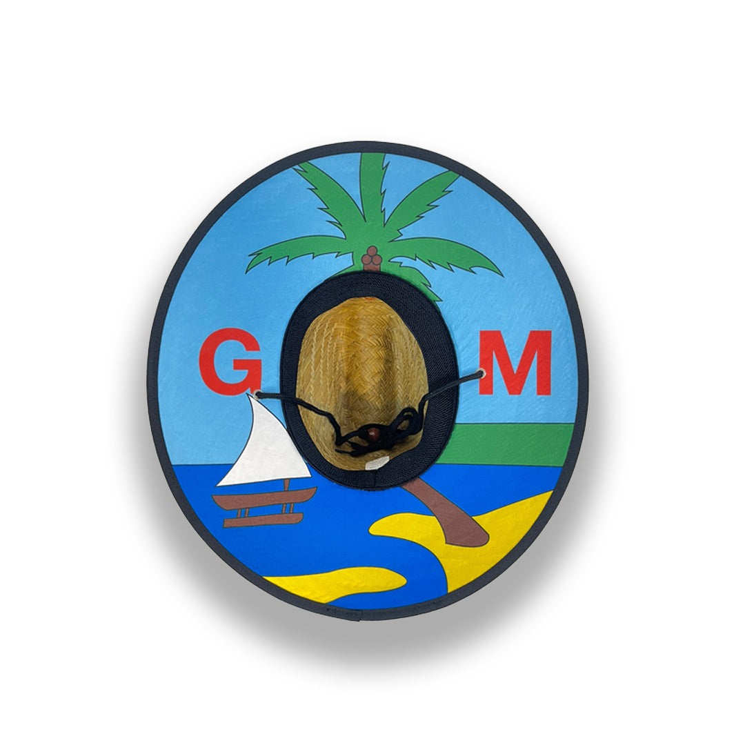 "GUAM SEAL" ADULT STRAW HAT